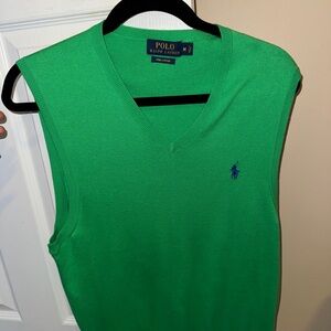 Polo Ralph Lauren Green Sleeveless Sweater